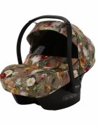 Adamex Carucior 3 in 1 Barletta FL5 Flowers Collection oak barrel cu scaun auto iSize landou cu suport de cap reglabil pe inaltime parte sport reglabila pana la orizontala suspensii