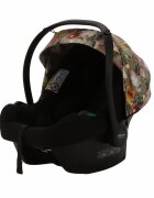 Adamex Carucior 3 in 1 Barletta FL5 Flowers Collection oak barrel cu scaun auto iSize landou cu suport de cap reglabil pe inaltime parte sport reglabila pana la orizontala suspensii