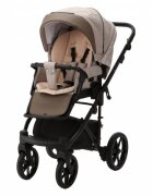 Adamex Carucior 3 in 1 Monaco Linen EcoLeather CR246 Sand Brown scoica testata ADAC suspensii maner reglabil suport reglabil pentru picioare accesorii incluse