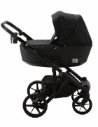 Adamex Carucior 3 in 1 Monaco Linen EcoLeather PS1 Black Onyx scoica testata ADAC suspensii maner reglabil suport reglabil pentru picioare accesorii incluse