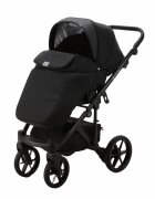 Adamex Carucior 3 in 1 Monaco Linen EcoLeather PS1 Black Onyx scoica testata ADAC suspensii maner reglabil suport reglabil pentru picioare accesorii incluse