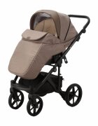 Adamex Carucior 3 in 1 Monaco Linen EcoLeather PS15 Brown Sugar scoica testata ADAC suspensii maner reglabil suport reglabil pentru picioare accesorii incluse