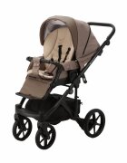 Adamex Carucior 3 in 1 Monaco Linen EcoLeather PS15 Brown Sugar scoica testata ADAC suspensii maner reglabil suport reglabil pentru picioare accesorii incluse