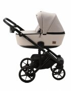 Adamex Carucior 3 in 1 Monaco Linen EcoLeather PS16 Sahara Beige scoica testata ADAC suspensii maner reglabil suport reglabil pentru picioare accesorii incluse