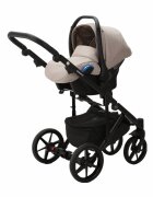 Adamex Carucior 3 in 1 Monaco Linen EcoLeather PS16 Sahara Beige scoica testata ADAC suspensii maner reglabil suport reglabil pentru picioare accesorii incluse