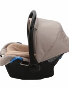 Adamex Carucior 3 in 1 Monaco Linen EcoLeather PS16 Sahara Beige scoica testata ADAC suspensii maner reglabil suport reglabil pentru picioare accesorii incluse