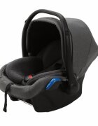 Adamex Carucior 3 in 1 Monaco Linen EcoLeather PS5 Graphite Grey scoica testata ADAC suspensii maner reglabil suport reglabil pentru picioare accesorii incluse
