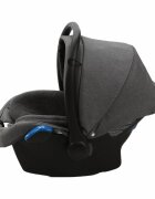 Adamex Carucior 3 in 1 Monaco Linen EcoLeather PS5 Graphite Grey scoica testata ADAC suspensii maner reglabil suport reglabil pentru picioare accesorii incluse
