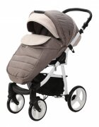 Adamex Carucior 3 in 1 Neonex TIP46B Coffee Brown scaun auto iSize spatar reglabil pana la orizontala landou cu spatar reglabil suspensii accesorii incluse