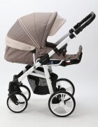 Adamex Carucior 3 in 1 Neonex TIP46B Coffee Brown scaun auto iSize spatar reglabil pana la orizontala landou cu spatar reglabil suspensii accesorii incluse