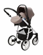 Adamex Carucior 3 in 1 Neonex TIP46B Coffee Brown scaun auto iSize spatar reglabil pana la orizontala landou cu spatar reglabil suspensii accesorii incluse