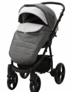 Adamex Carucior 3 in 1 Neonex TIP48C Stone Gray scaun auto iSize spatar reglabil pana la orizontala landou cu spatar reglabil suspensii accesorii incluse
