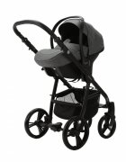 Adamex Carucior 3 in 1 Neonex TIP48C Stone Gray scaun auto iSize spatar reglabil pana la orizontala landou cu spatar reglabil suspensii accesorii incluse