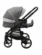 Adamex Carucior 3 in 1 Neonex TIP48C Stone Gray scaun auto iSize spatar reglabil pana la orizontala landou cu spatar reglabil suspensii accesorii incluse