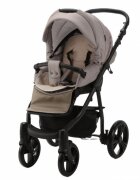 Adamex Carucior 3 in 1 Neonex TK72C Ferrara Beige scaun auto iSize spatar reglabil pana la orizontala landou cu spatar reglabil suspensii accesorii incluse