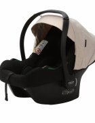 Adamex Carucior 3 in 1 pentru copii Barletta Full Linen TD2 Sweet Amaretto cu scaun auto iSize landou reglabil parte sport reglabila pana la orizontala cadru cu suspensii