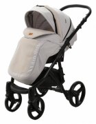 Adamex Carucior 3 in 1 pentru copii Barletta LinenEcoleather PS27 Atacama Sand cu copertina reglabila manere de transport spatar reglabil omologat R129