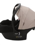 Adamex Carucior 3 in 1 pentru copii Barletta Y847 Cafe Latte cu scaun auto iSize landou cu suport de cap reglabil pe inaltime parte sport reglabila pana la orizontala suspensii