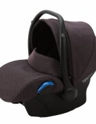 Adamex Carucior 3 in 1 Rimini Alu tip Collection Linen EcoLeather frozen raspberry cu scaun iSize parte sport reglabila pana la orizontala cadru cu suspensii landou cu suport de cap reglabil pe inaltime