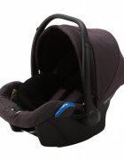 Adamex Carucior 3 in 1 Rimini Alu tip Collection Linen EcoLeather frozen raspberry cu scaun iSize parte sport reglabila pana la orizontala cadru cu suspensii landou cu suport de cap reglabil pe inaltime