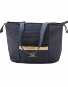 Adamex Carucior 3 in 1 Rimini Alu tip Collection Linen EcoLeather RY95 Blue Gold cu scaun auto iSize parte sport reglabila pana la orizontala landou cu suport de cap reglabil accesorii incluse