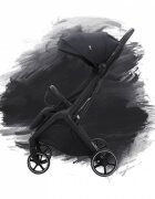Adamex Carucior sport pentru copii Bello Midnight Black tip troller pliere automata copertina XXL pana la 22 kg 6 luni+
