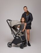Adamex Carucior sport pentru copii Bello Olive tip troller pliere automata copertina XXL pana la 22 kg 6 luni+