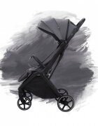 Adamex Carucior sport pentru copii Bello Platinum Gray tip troller pliere automata copertina XXL pana la 22 kg 6 luni+