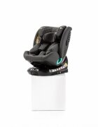 Adamex Scaun auto pentru copii cu isofix 4 in 1 Trip omologat R129 i-Size rotativ cu picior de fixare 12 niveluri de ajustare a suportului pentru cap 40-150 cm sau 0-12 ani Gri