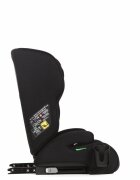 Adamex Scaun auto si inaltator 2 in 1 Kayo Negru cu isofix omologat R129 i-Size matlasat suport pahar 100-150 cm