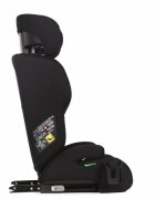 Adamex Scaun auto si inaltator 2 in 1 Kayo Negru cu isofix omologat R129 i-Size matlasat suport pahar 100-150 cm