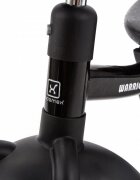 Adamex Tricicleta clasica pentru copii Warrior cu far si sunete portbagaj cu capac omologata EN71 cadru din otel pana la 25 kg Negru