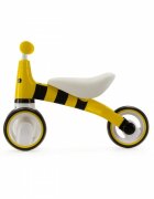 Adamex Tricicleta pentru copii Animals fara pedale cu 3 roti sistem de blocare a rotirii ghidonului testata EN71 pentru interior exterior sezut moale +12 luni Bee