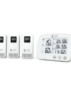 AIRBI Termometru si higrometru digital cu 3 transmitatoare wireless externe Trio BI1030