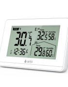 AIRBI Termometru si higrometru digital de camera cu senzori wireless pentru exterior si pentru apa din piscina lumina de fundal POOL BI1021