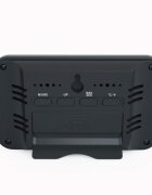 AIRBI Termometru si higrometru Line digital de camera ceas cu alarma si suport expandabil negru BI1052