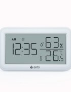 AIRBI Termometru si higrometru Line digital de camera ceas cu alarma suport expandabil alb BI1053