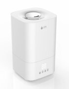 AIRBI Umidificator cu ultrasunete Cuboid Alb afisaj umiditate temporizator difuzor aromaterapie mod nocturn