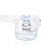Akuku Baveta impermeabila cu maneci Bursuc Albastru 33x35 cminchidere cu velcro material EVA buzunar larg pentru captarea resturilor