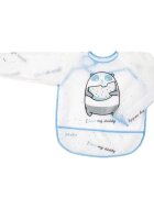 Akuku Baveta impermeabila cu maneci Bursuc Albastru 33x35 cminchidere cu velcro material EVA buzunar larg pentru captarea resturilor