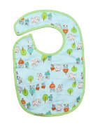 Akuku Baveta impermeabila din bumbac cu inchidere velcro 23x20cm animals green