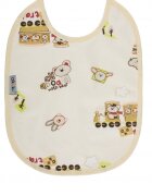 Akuku Baveta impermeabila din bumbac cu inchidere velcro 23x20cm beige
