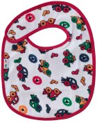 Akuku Baveta impermeabila din bumbac cu inchidere velcro 23x20cm Cars