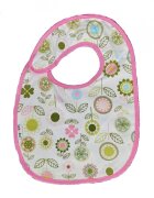 Akuku Baveta impermeabila din bumbac cu inchidere velcro 23x20cm flori