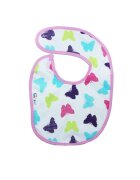 Akuku Baveta impermeabila din bumbac cu inchidere velcro 23x20cm fluturi