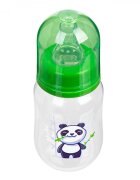 Akuku Biberon anticolici 125ml Panda cu tetina cu flux lent din siliconmateriale sigure fara BPAcapac cu filet etans care impiedica varsarea