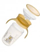 Akuku Cana anti-varsare 360 cu manere Yellow Bear 260mlsupapa de etansare pentru a preveni scurgerea lichiduluiforma ergonomicacapac de protectie
