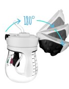 Akuku Cana de antrenament anti-varsare cu pai 250 ml Grey