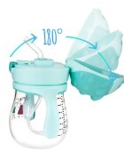 Akuku Cana de antrenament anti-varsare cu pai 250 ml Mint