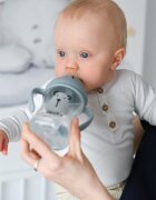 Akuku Cana de antrenament cu pai Bear 300mlanti-varsarecapac mobil ce impiedica murdarirea paiuluimateriale sigure fara BPAmanere confortabile
